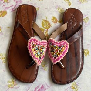 Handmade African leather sandals